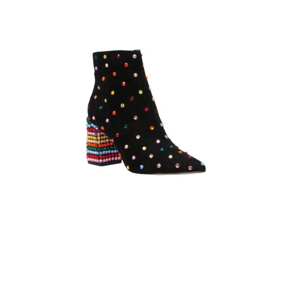 Betsey Johnson Kaydence Block Heel Ankle Booties Boot 7.5 - Picture 1 of 6